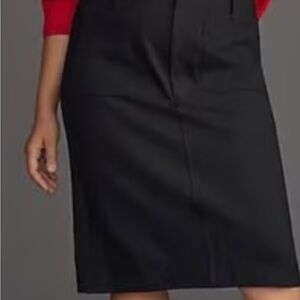 Maeve Classic Black Pencil Skirt
